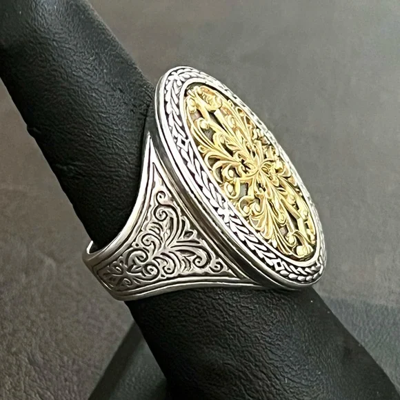 Konstantino 18k gold and sterling silver ring - Picture 9 of 15